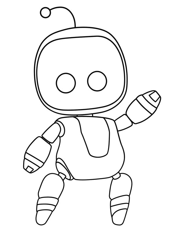 Astro Bot Colouring page
