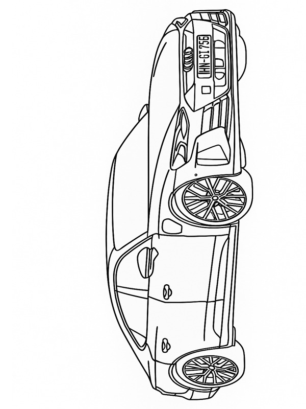 Audi S e-tron GT Colouring page