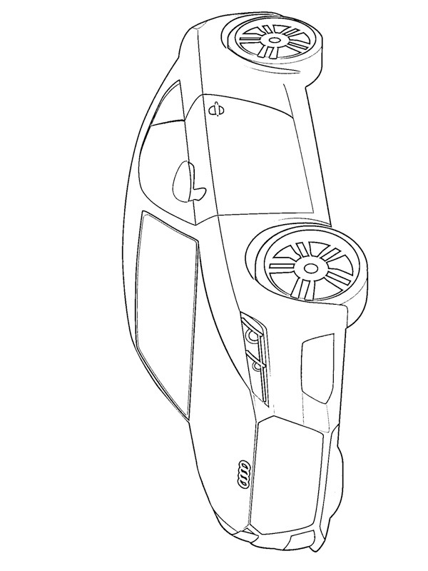 Audi TT Colouring page