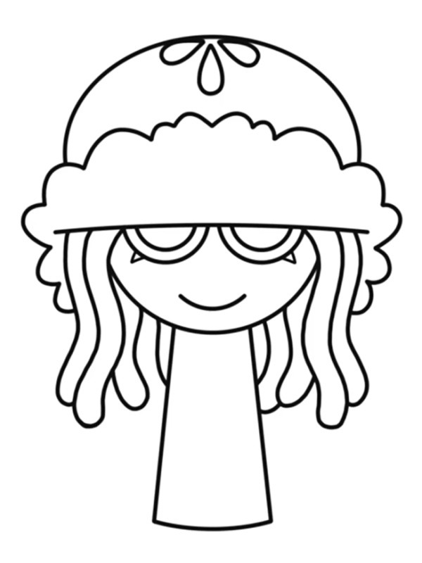 Aurelia Sprunki Colouring page
