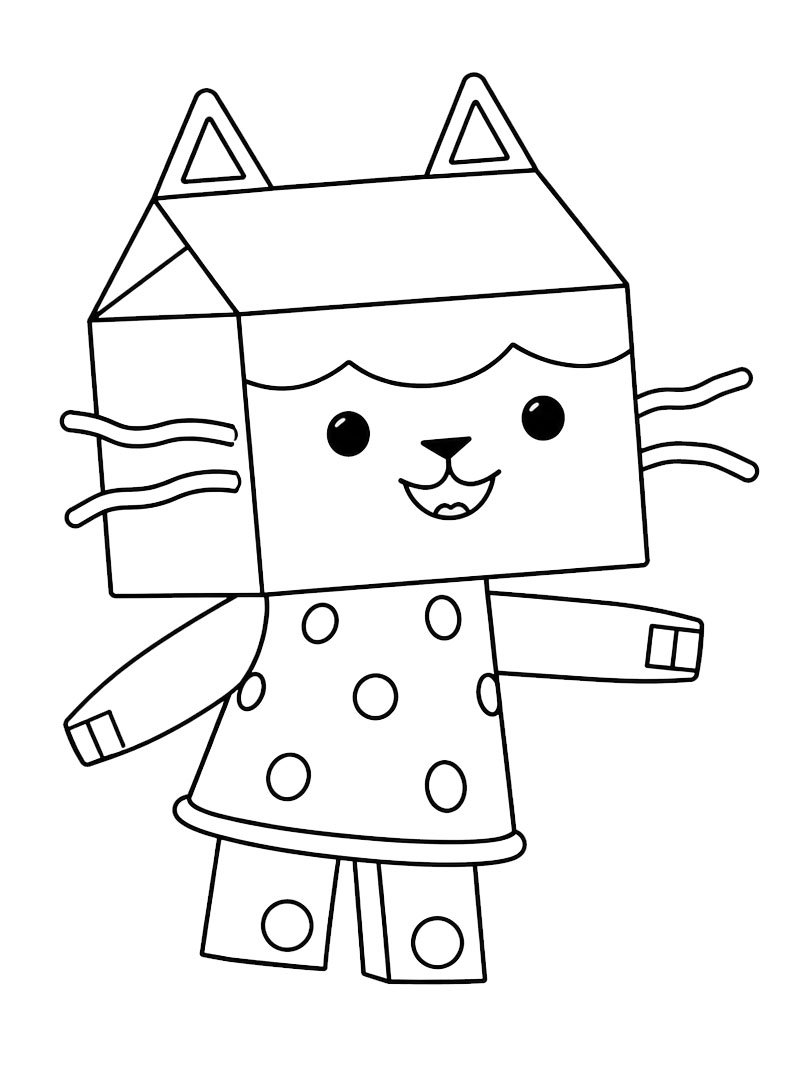 Baby Box (Gabby's Dollhouse) Colouring page