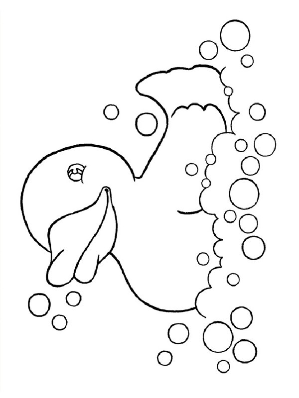 Rubber duck Colouring page