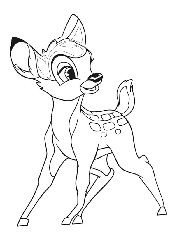 Bambi Colouring page