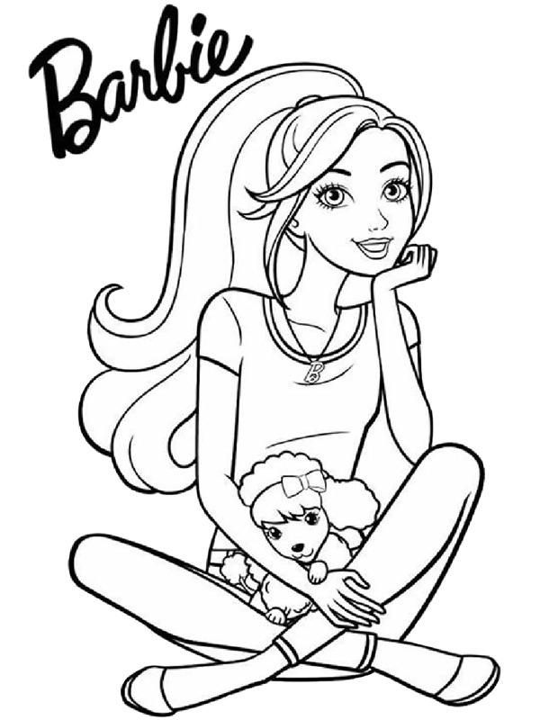 Barbie Colouring page