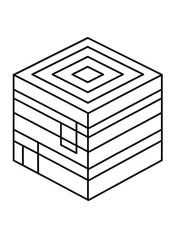 Bee Nest (Minecraft) Colouring page