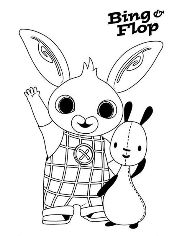 Bing and Flop Colouring page