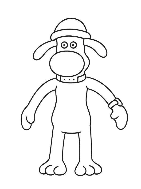 Bitzer (Shaun the Sheep) Colouring page