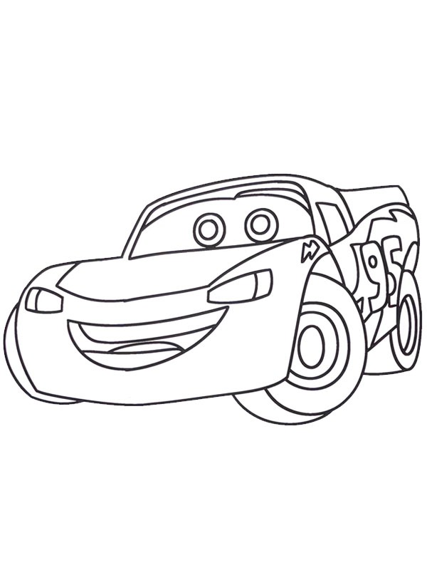 Lightning McQueen Colouring page