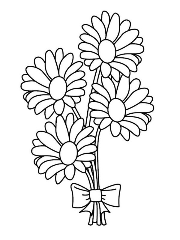 Flowers Colouring page