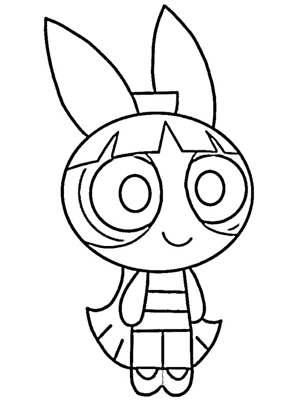 Blossom (The Powerpuff Girls) Colouring page
