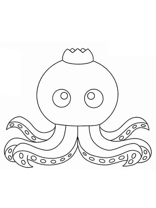 Blueberrinni Octopussini Colouring page