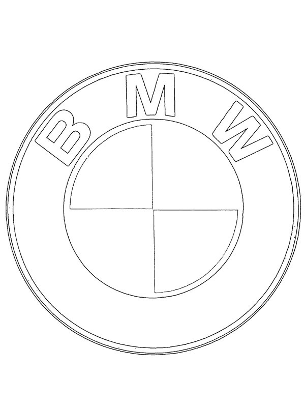 BMW Logo Colouring page