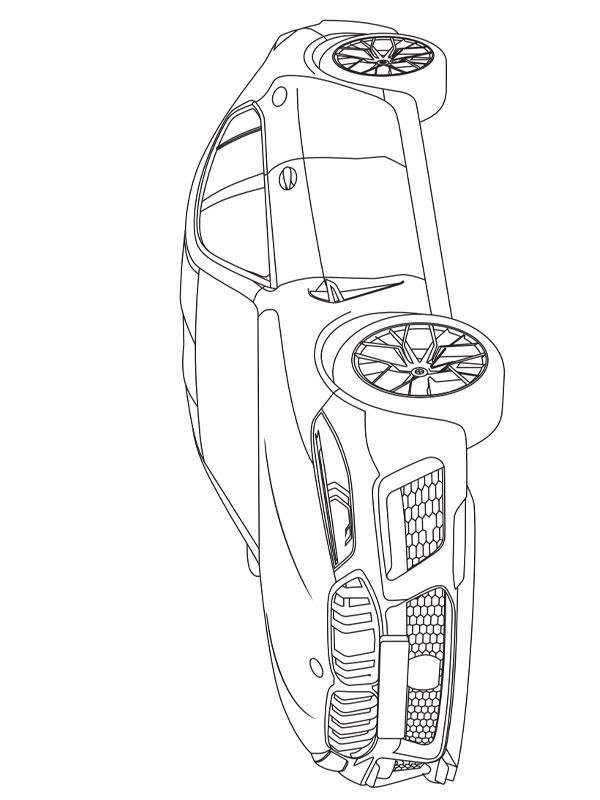 BMW M8 Colouring page