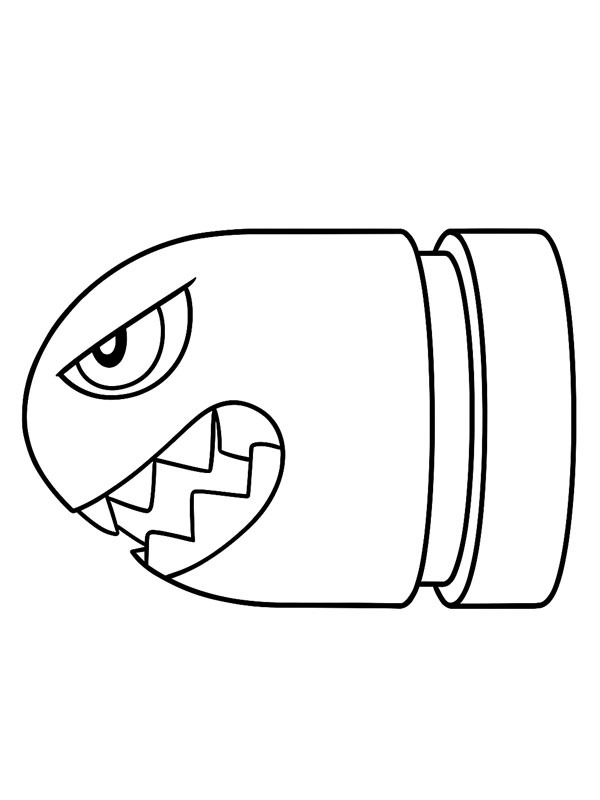 Bomber Bill Colouring page