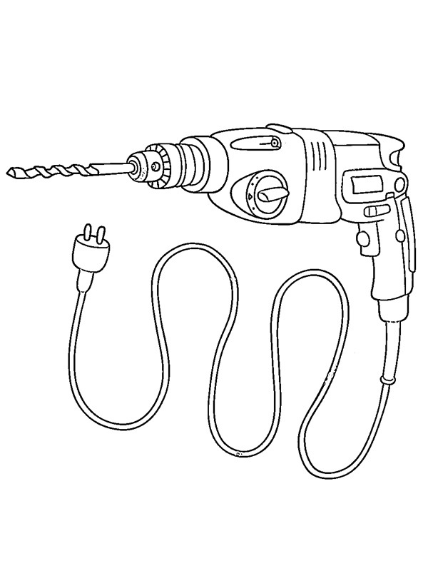 Drill Colouring page