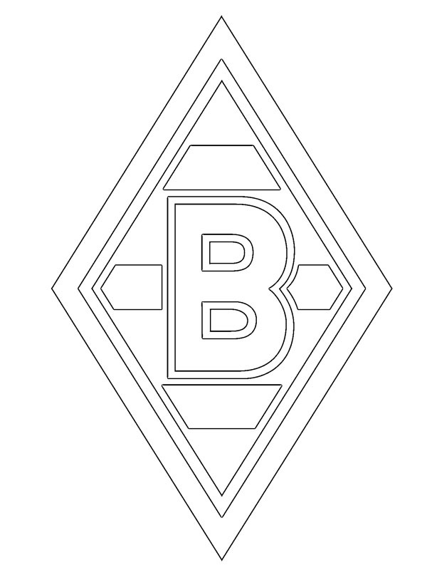 Borussia M&ouml;nchengladbach Colouring page