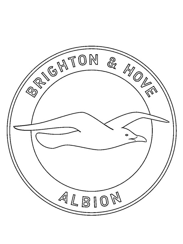 Brighton & Hove Albion FC Colouring page