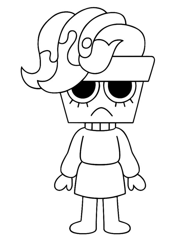 Brusha Dandy's World Colouring page