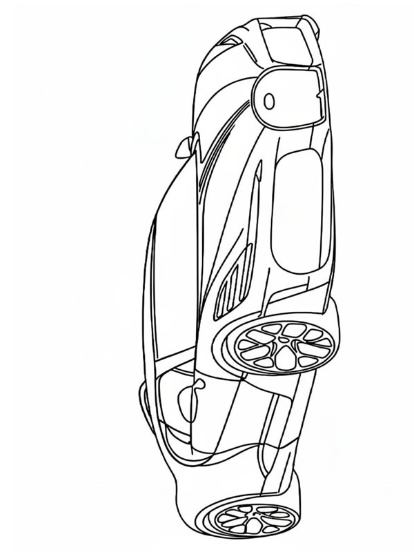 Bugatti Brouillard Colouring page