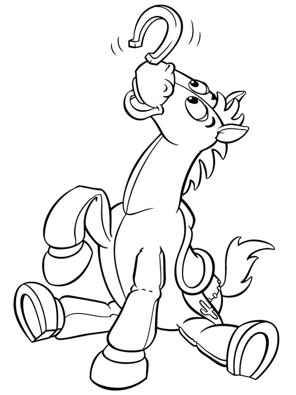 Bullseye Toy Story Colouring page