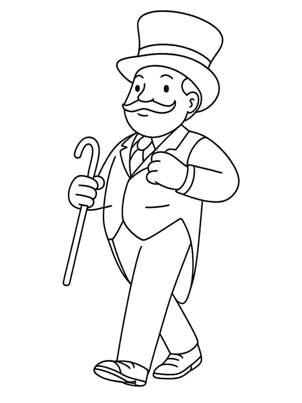 Mayor Humdinger Colouring page
