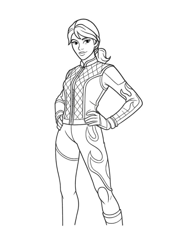Burnoff Fortnite Colouring page