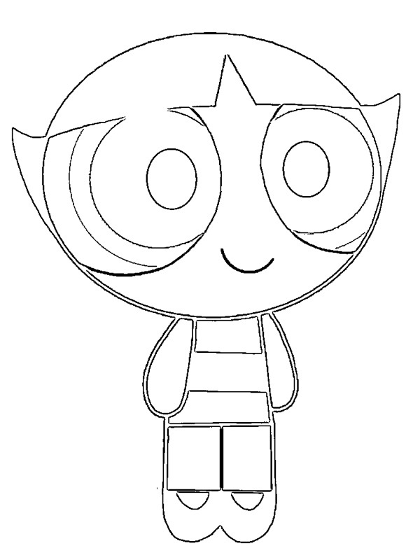 Buttercup (Powerpuff girls) Colouring page