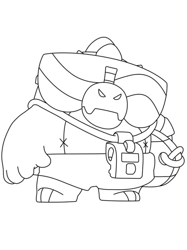 Buzz Brawl Stars Colouring page