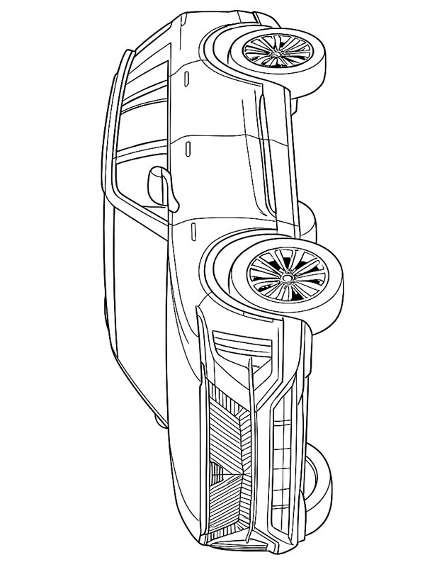 Cadillac VISTIQ Colouring page