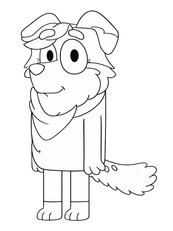 Calypso (Bluey) Colouring page