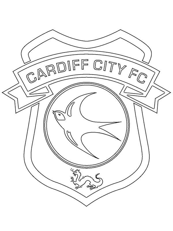 Cardiff City Colouring page