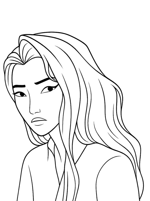 Celine (KPop Demon Hunters) Colouring page