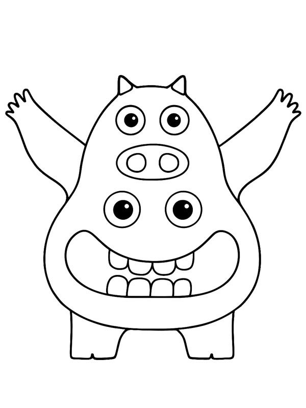 Chef Pigster (Garten of Banban) Colouring page Chef Pigster (Garten of Banban) Colouring page