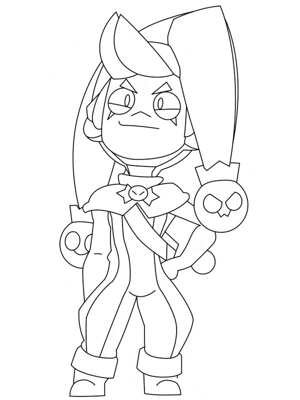 Chester Brawl Stars Colouring page