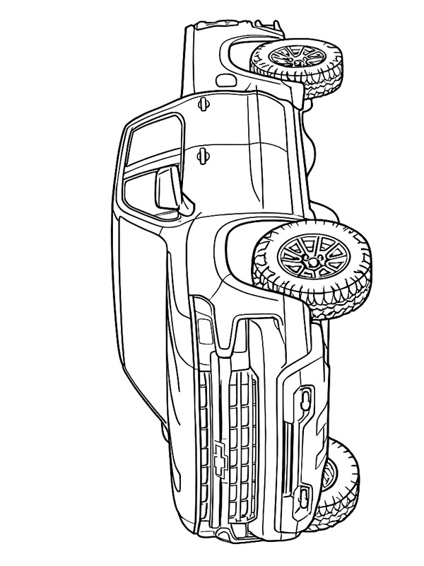 Chevrolet Colorado 2025 Colouring page