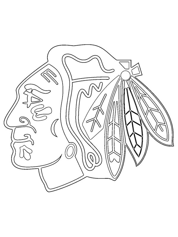 Chicago Blackhawks Colouring page