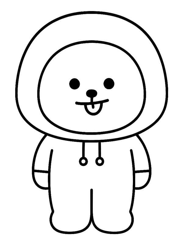 Chimmy (BT21) Colouring page