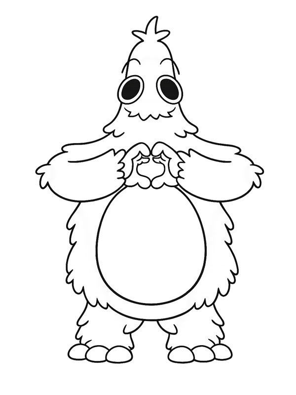 Chum Chompkins Colouring page