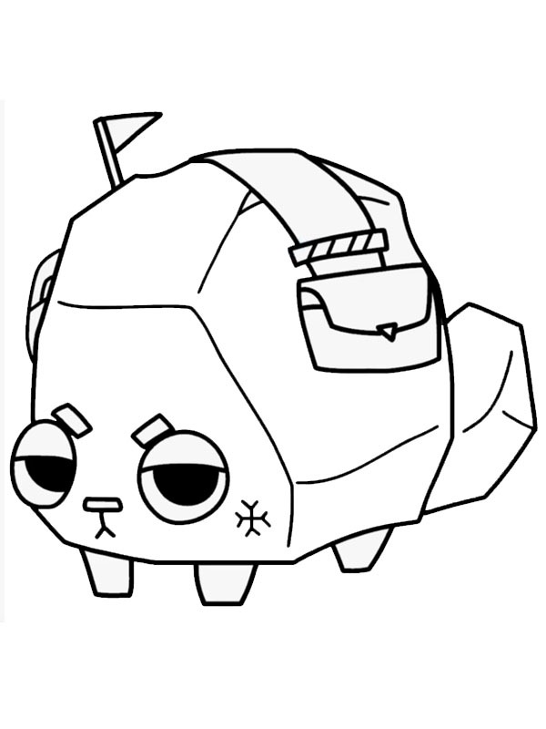 Coal Dandy's World Colouring page