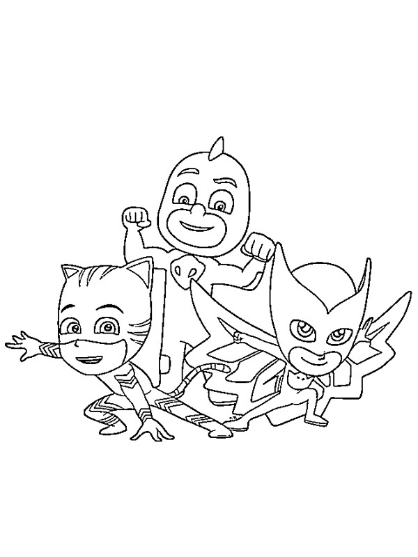 Connor, Amaya and Greg Colouring page