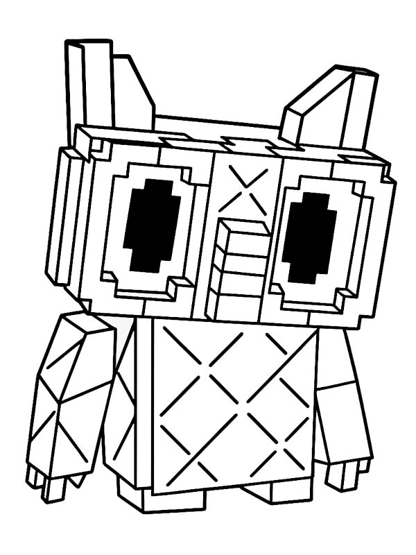 Cooked Owl Colouring page