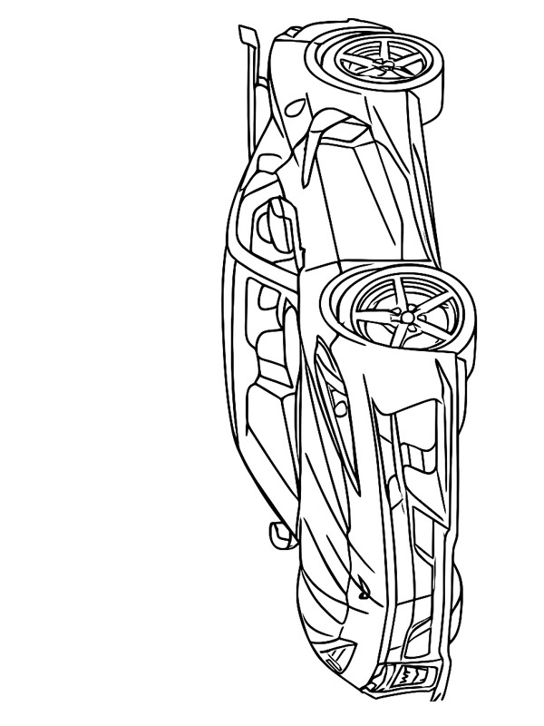 Chevrolet Corvette Z06 Colouring page