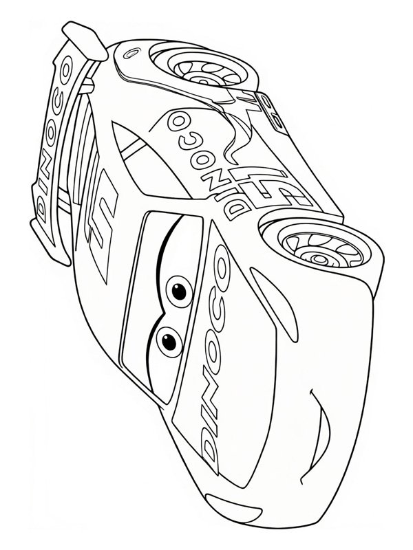 Cruz Ramirez Colouring page