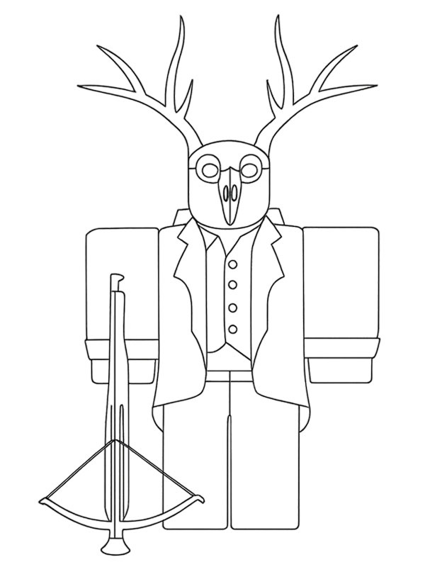 Cultist (99 Nights in the Forest) Colouring page