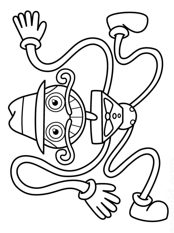 Daddy Long Legs Colouring page