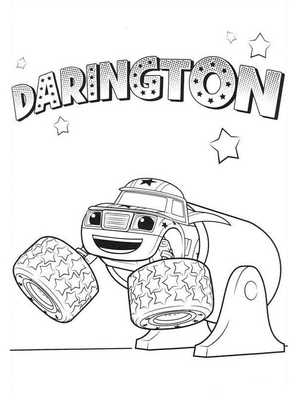 Darington Colouring page
