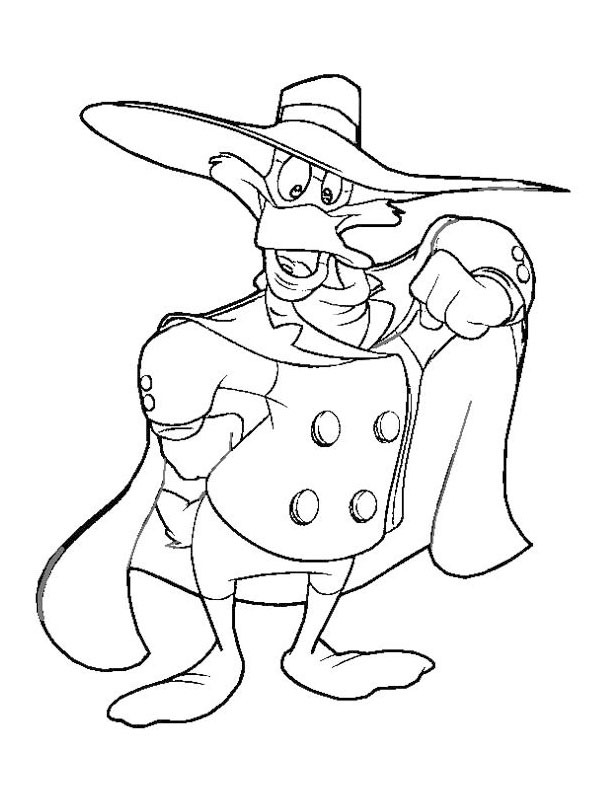 Darkwing Duck Colouring page