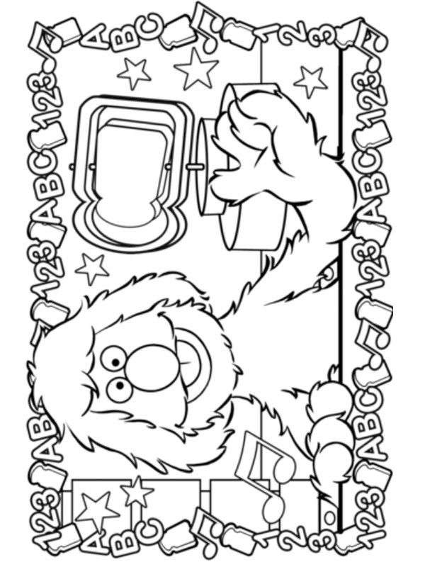 The Sandwich Show Colouring page