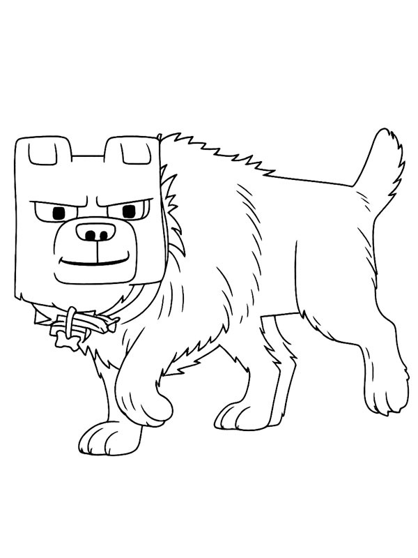 Dennis Minecraft Colouring page