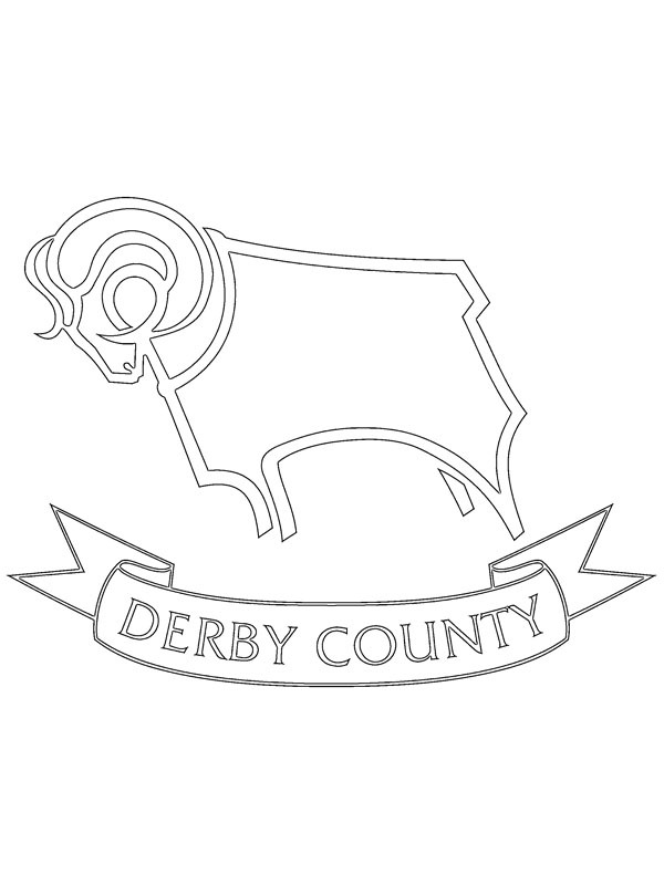 Derby County FC Colouring page